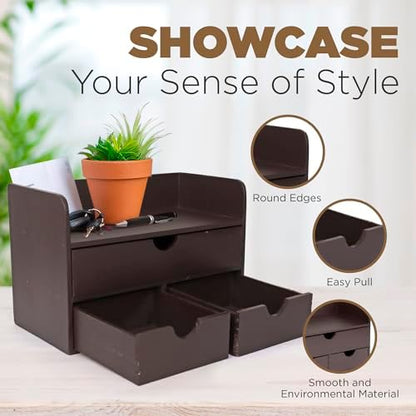 Besti Wooden Office Desk Organizer - Organizing Tool for Desktop