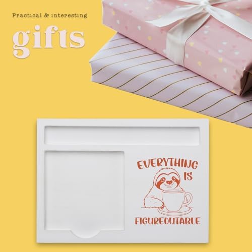 Inspirational Everything is Figureoutable Sloth Note Holder