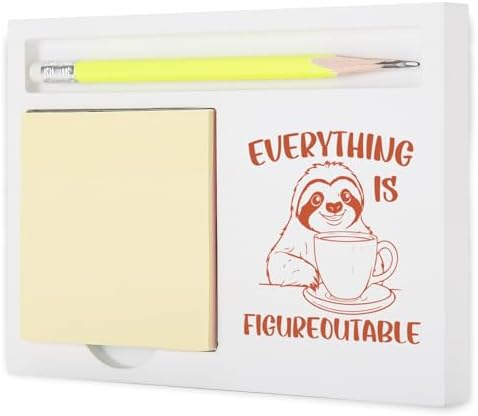 Inspirational Everything is Figureoutable Sloth Note Holder