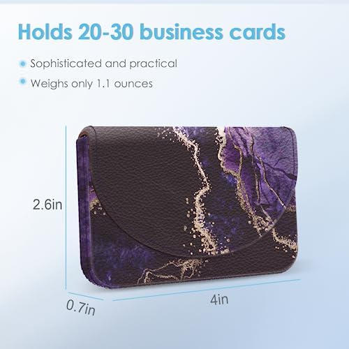 Business Card Holder,PU Leather Business Card Case Color Printing