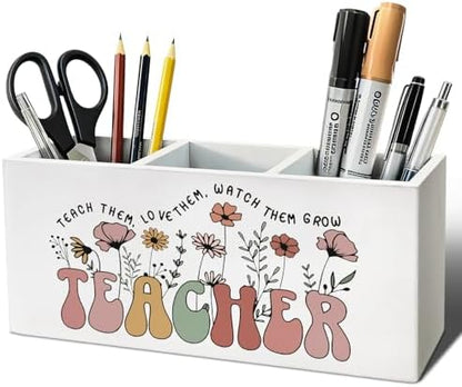 Teacher Appreciation Pen Pencil Utensil Holder for Women