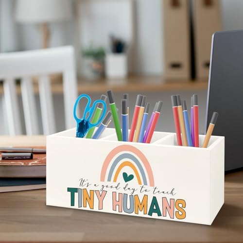 Teacher Appreciation Gifts, Boho Rainbow Teacher Wooden Pen Pencil