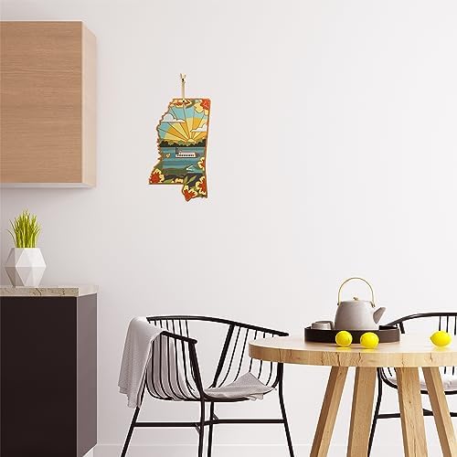 Totally Bamboo Mississippi State Shaped Cutting Board, Summer Stokes
