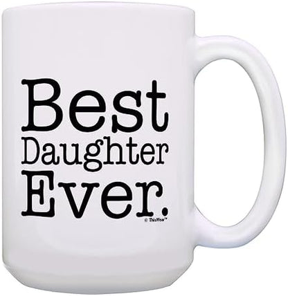 ThisWear Best Daughter Ever 15oz Coffee Mug - 1 Pack