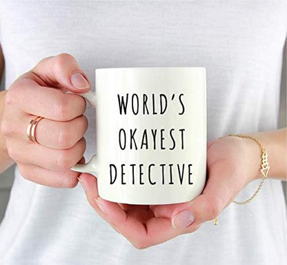 Andaz Press Funny 11oz. Coffee Mug Gag Gift, Playful, World's Okayest