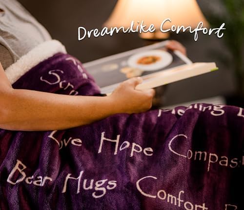 Chanasya Premium Sympathy Warm Hugs Gift Throw Blanket - for Positive