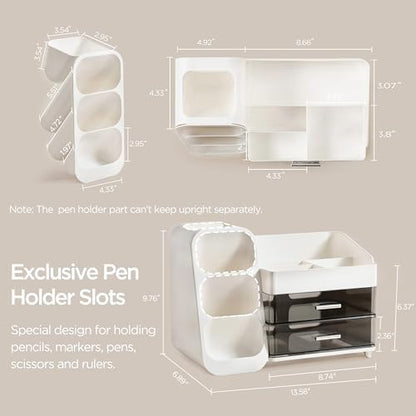 HBlife Desk Organizer with Pen Pencil Holder for Desk, Pen Organizer
