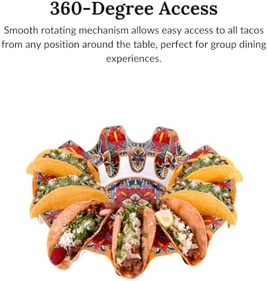Prepara Talavera Taco Carousel, Red