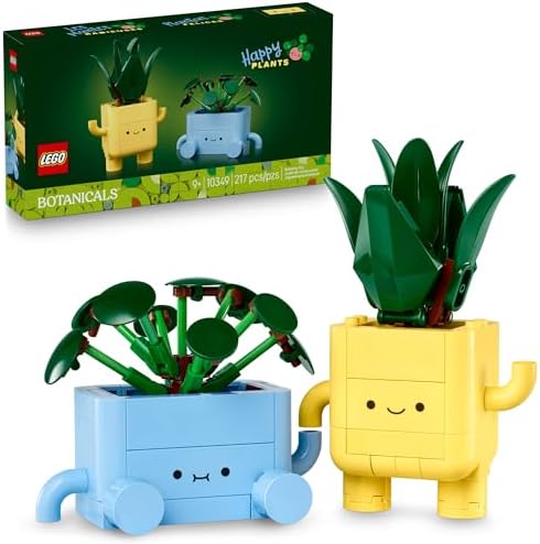 LEGO Botanicals Happy Plants Building Toy for Kids, Girls, and Boys 9+