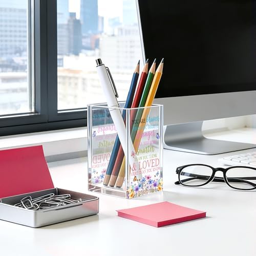 You are Braver Than You Believe Acrylic Pencil Pen Holder Cup