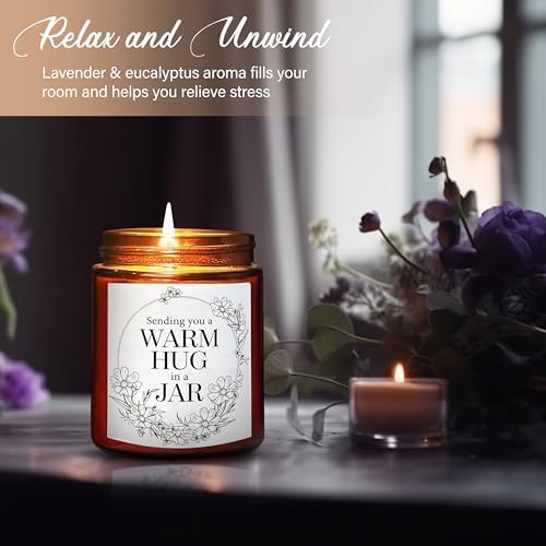 Sending Hug Gifts for Women Men - Warm Hug Candle - Relaxation Get