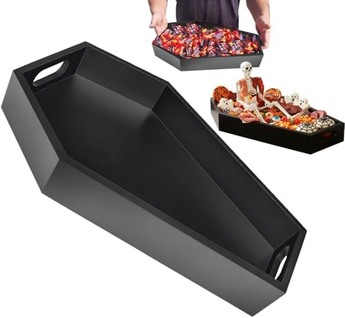 14.2'' Coffin Charcuterie Boards, Trick or Treat Halloween Serving