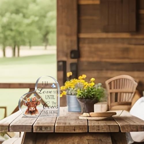 Highland Cow Wedding Anniversary Birthday Decor Gifts for Women Her