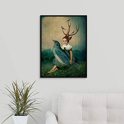 Catrin Welz-Stein Floating Frame Premium Canvas with Black Frame Wall