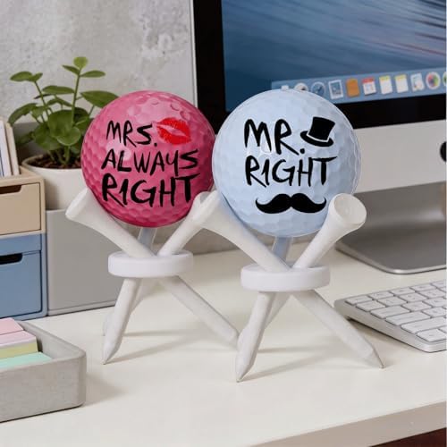 Funny Golf Gifts for Couples Mr & Mrs, Wedding Engagement Bridal