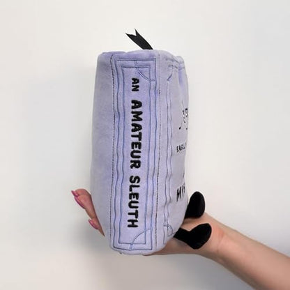 Punchkins Book Plushie - Easily Distracted by a Good Mystery, Gift for