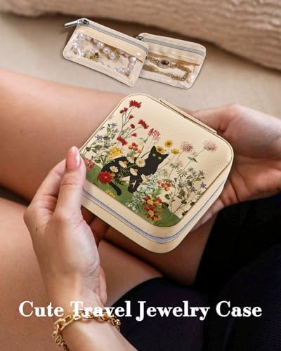 Bistup Travel Jewelry Case - Small Jewelry Organizers and Storage Box