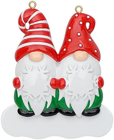 Couples Christmas Ornament 2026 Personalized Gnome Family of 2