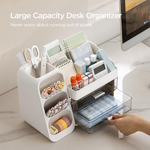 HBlife Desk Organizer with Pen Pencil Holder for Desk, Pen Organizer