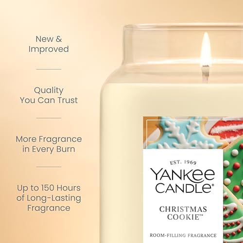Yankee Candle Christmas Cookie Scented Candle, 22oz Large Jar