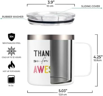 SANDJEST Inspirational Gifts for Women Thanks for Being Awesome