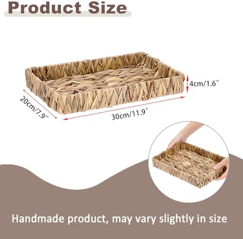 Decorative Key Holder for Entryway Table Handwoven Natural Water