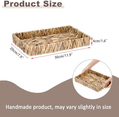 Decorative Key Holder for Entryway Table Handwoven Natural Water