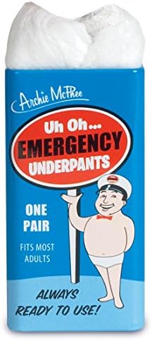 Accoutrements Emergency Underpants — Funny Gag Gift for Adults
