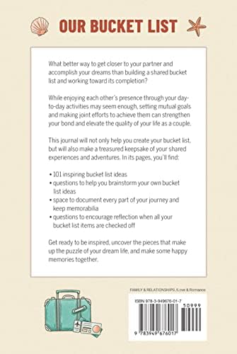 Our Bucket List: A Journal for Couples: Create Your Dream Life