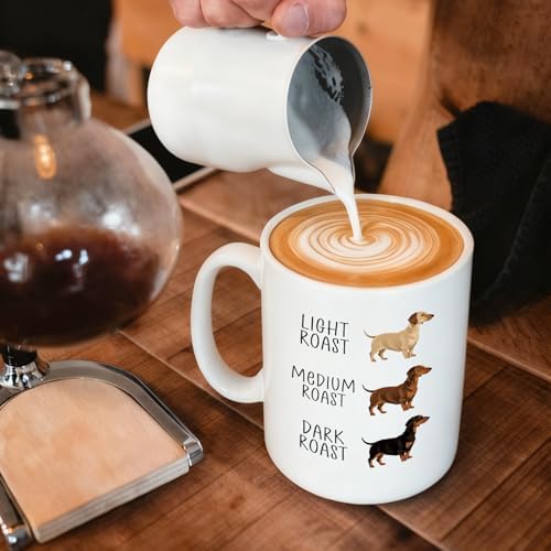Dachshund Coffee Mug Gift for dachshund Lovers 15oz, Light Roast