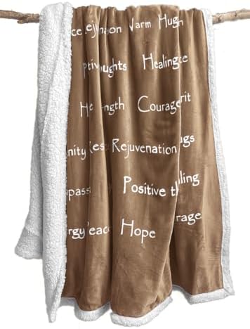 Compassion Blanket (Brand)- Strength Courage Super Soft Warm Hugs, Get
