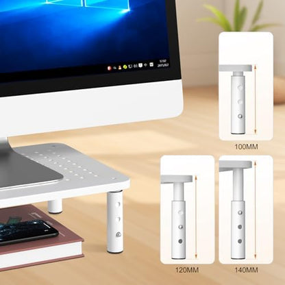 Bracwiser Monitor Stand Riser, 3 Level Height Adjustable, 2 Packs