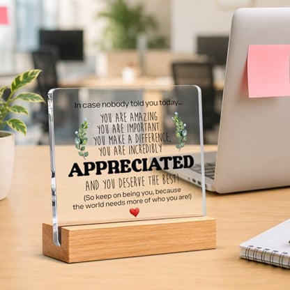 Thank You & Appreciation Gifts Bulk for Coworkers Friends, Set of 6