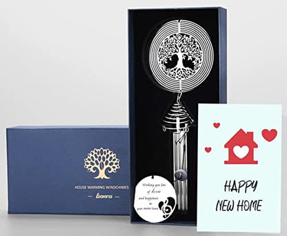 Housewarming Wind Chime with Tree of Life Wind Spinner - Housewarming