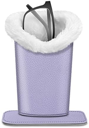 FINTIE Plush Lined Eyeglasses Holder, Glasses Stand Case For