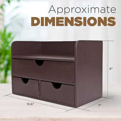 Besti Wooden Office Desk Organizer - Organizing Tool for Desktop