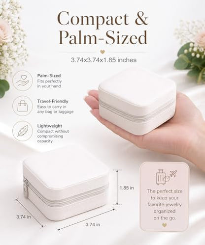 Homde Travel Jewelry Case for Women: 6 Small Boxes for Group&Team Gift