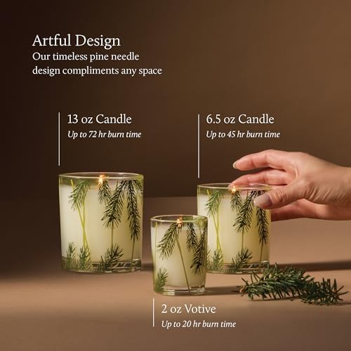 Thymes Frasier Fir Pine Needle Candle – Holiday Candles for Home