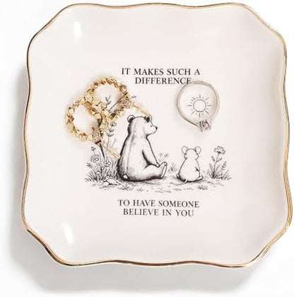 Inspirational Trinket Dish, Encouragement Gift Christmas Stocking