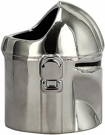 Bioworld The Mandalorian Din Djarin Helmet Pen Cup Silver