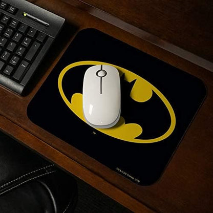 Batman Classic Bat Shield Logo Low Profile Thin Rubber Mouse Pad