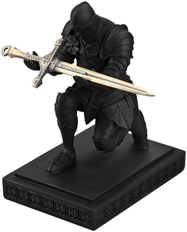 Medieval Warrior Knight Pen Holder Fun Desk Accessories Paperweight