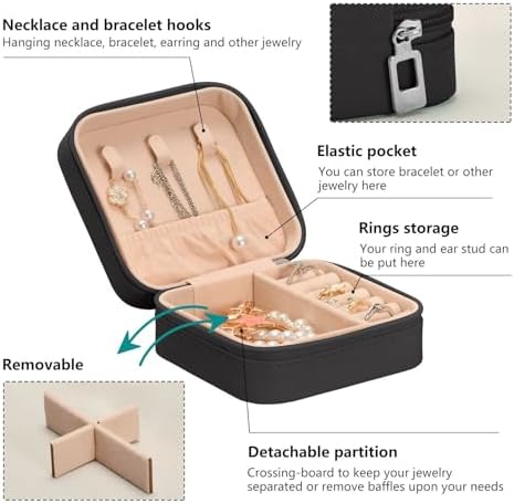 Travel Jewelry Case Box Small Mini Jewelry Organizer Display Storage