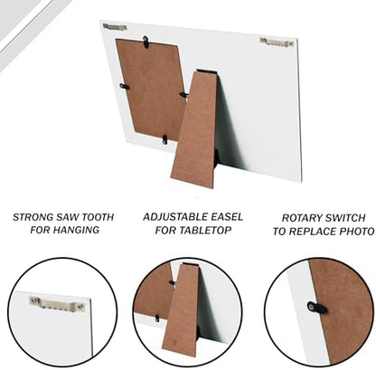Buecasa Wooden White Rustic Engraved This Is Us Picture Frames 4x6