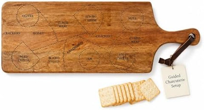 Mud Pie Charcuterie Serving Board, Wood Cheese Board