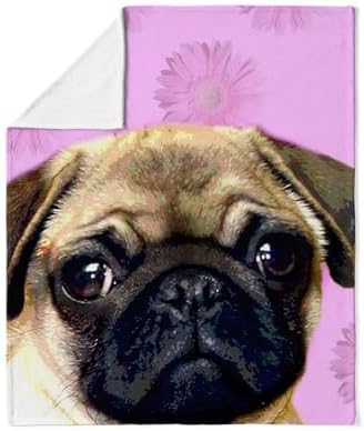 CafePress Pug Throw Blanket Soft Fleece Plush Throw Blanket