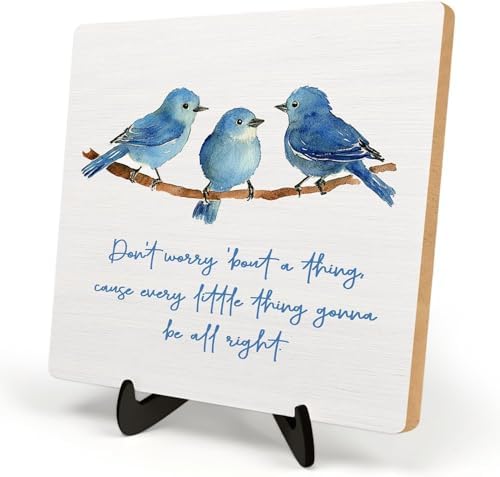 Inspirational Wooden Sign,Every Little Thing Is Gonna Be All