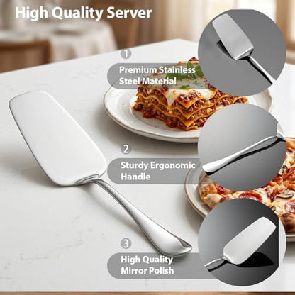 Lasagna Server, 11.5-Inch Stainless Steel Pie and Cake Server Cutter