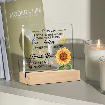 Appreciation Gifts for Women Thank You Clear Desk Decorations