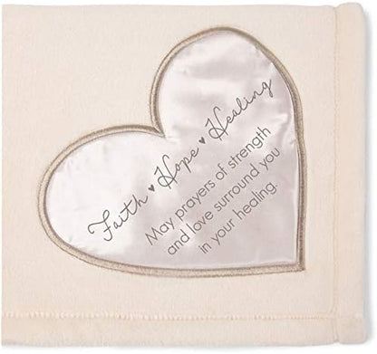Pavilion Gift Company The Comfort Blanket 19514 Faith Hope Plush Throw